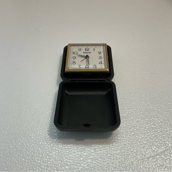 Equity Mid Century Functional Travel Alarm Clock EUC, Unique Tchotchke Display! - Picture 8 of 8